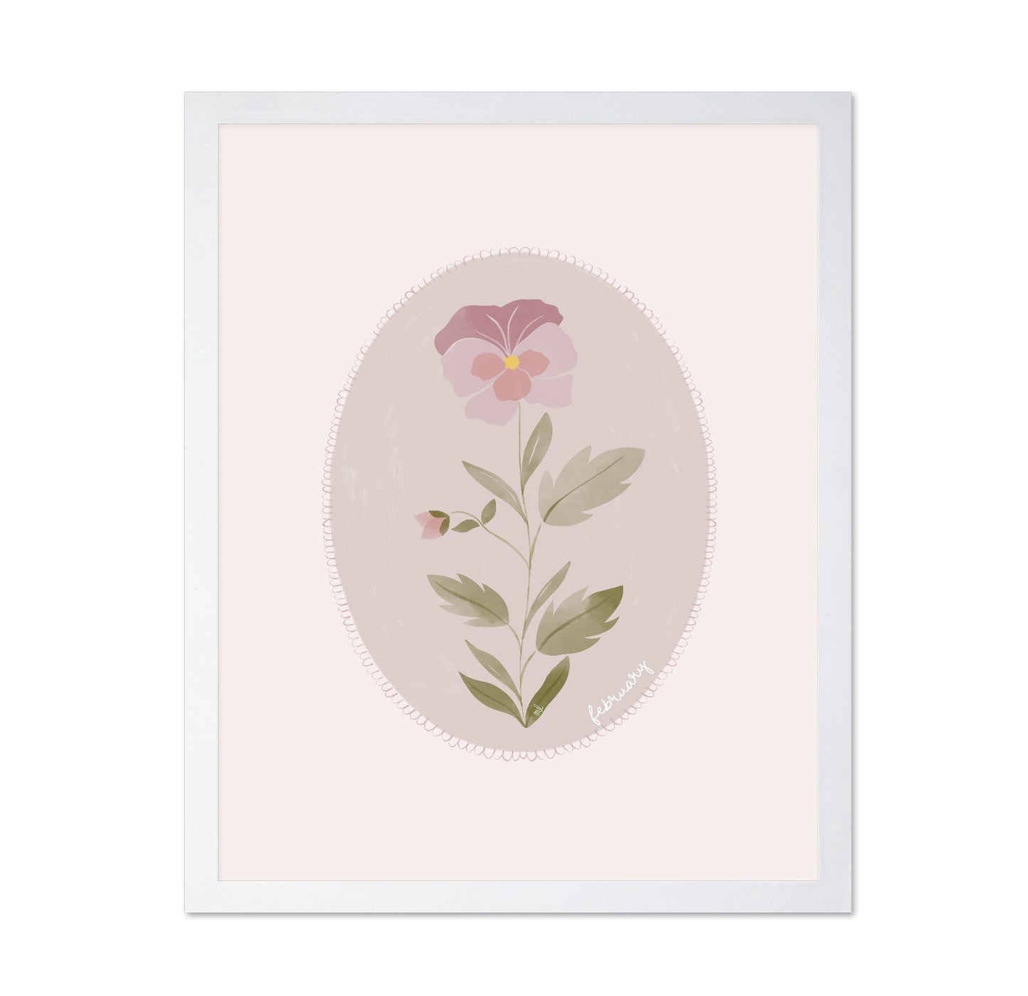 February Violet Bloom