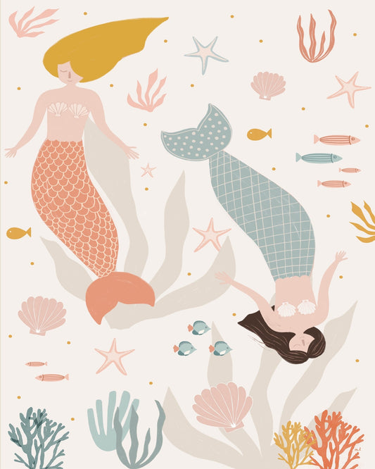 Pastel Mermaid Duo