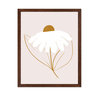Minimal White Daisy