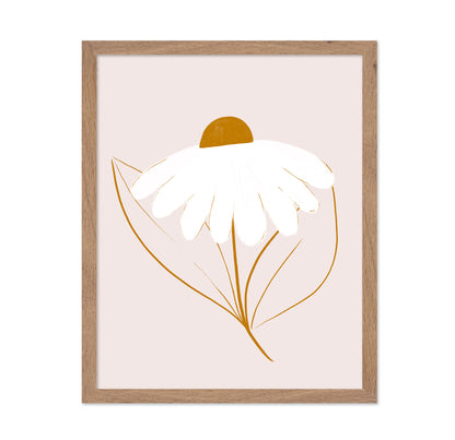 Minimal White Daisy