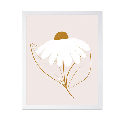 Minimal White Daisy