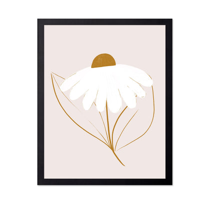 Minimal White Daisy