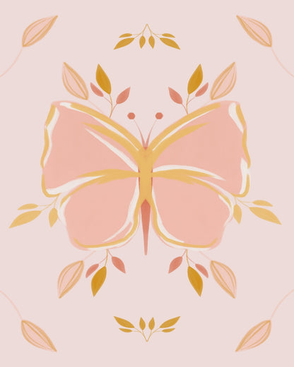 Pastel Butterfly Bloom