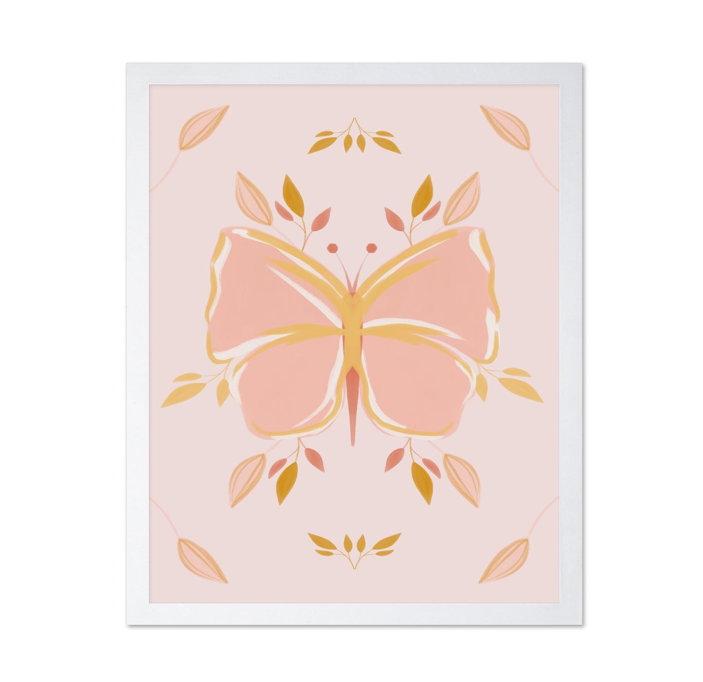 Pastel Butterfly Bloom