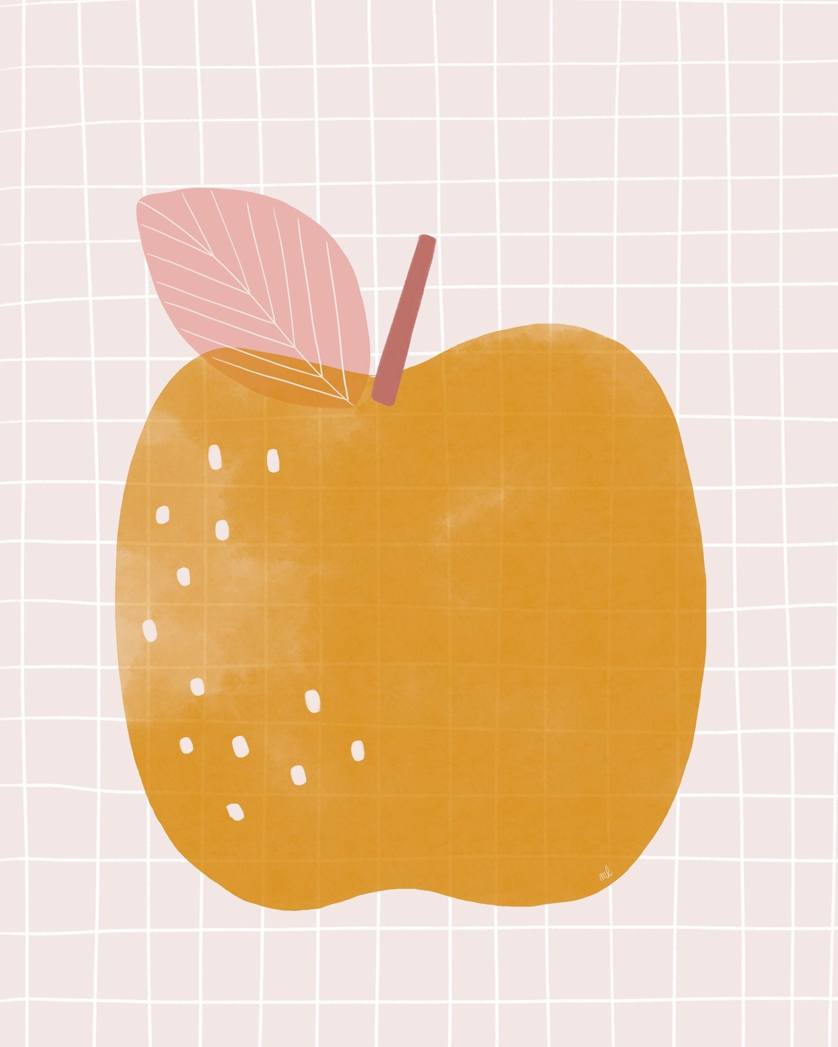 Minimal Yellow Apple