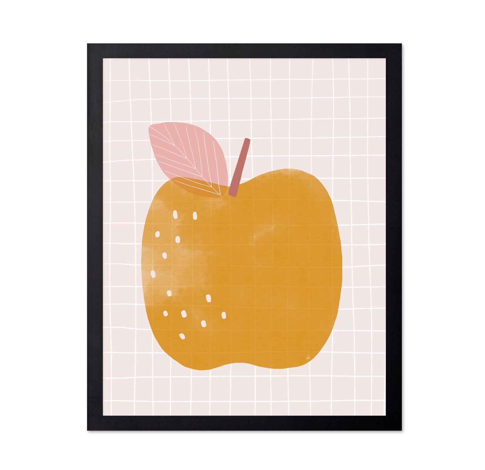 Minimal Yellow Apple