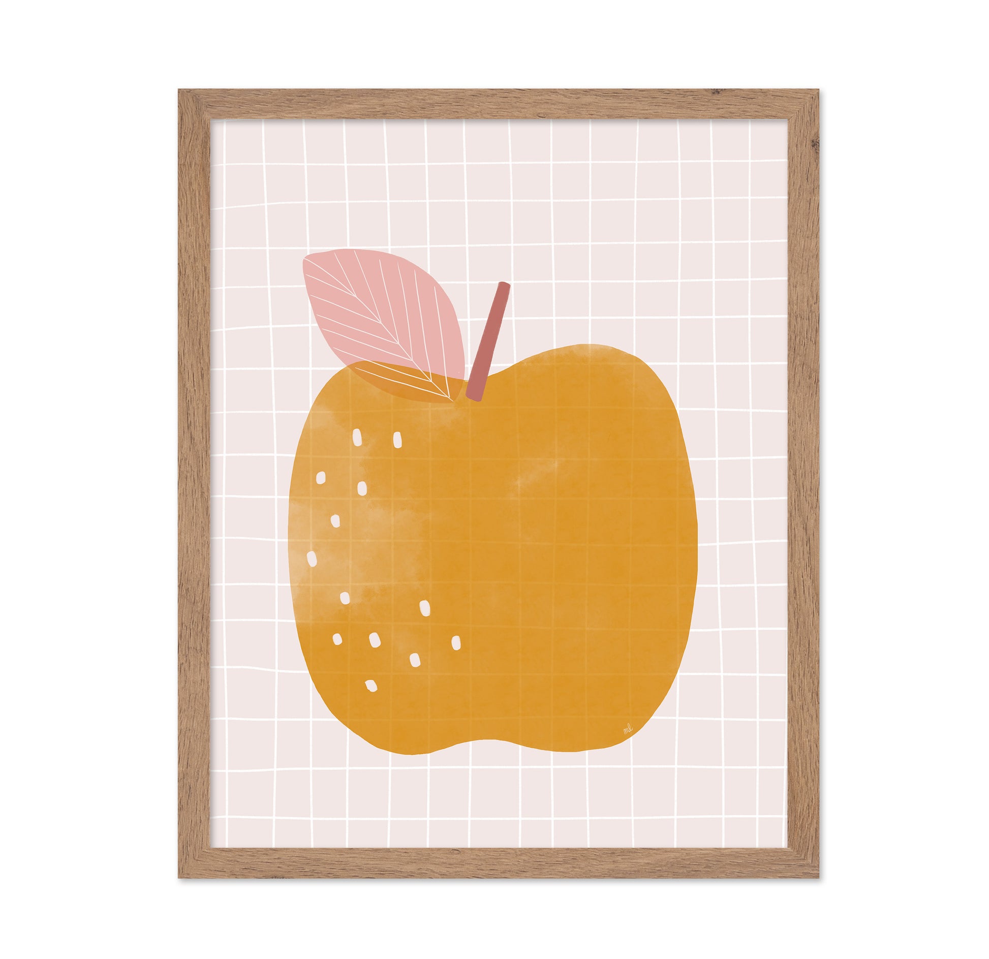 Minimal Yellow Apple