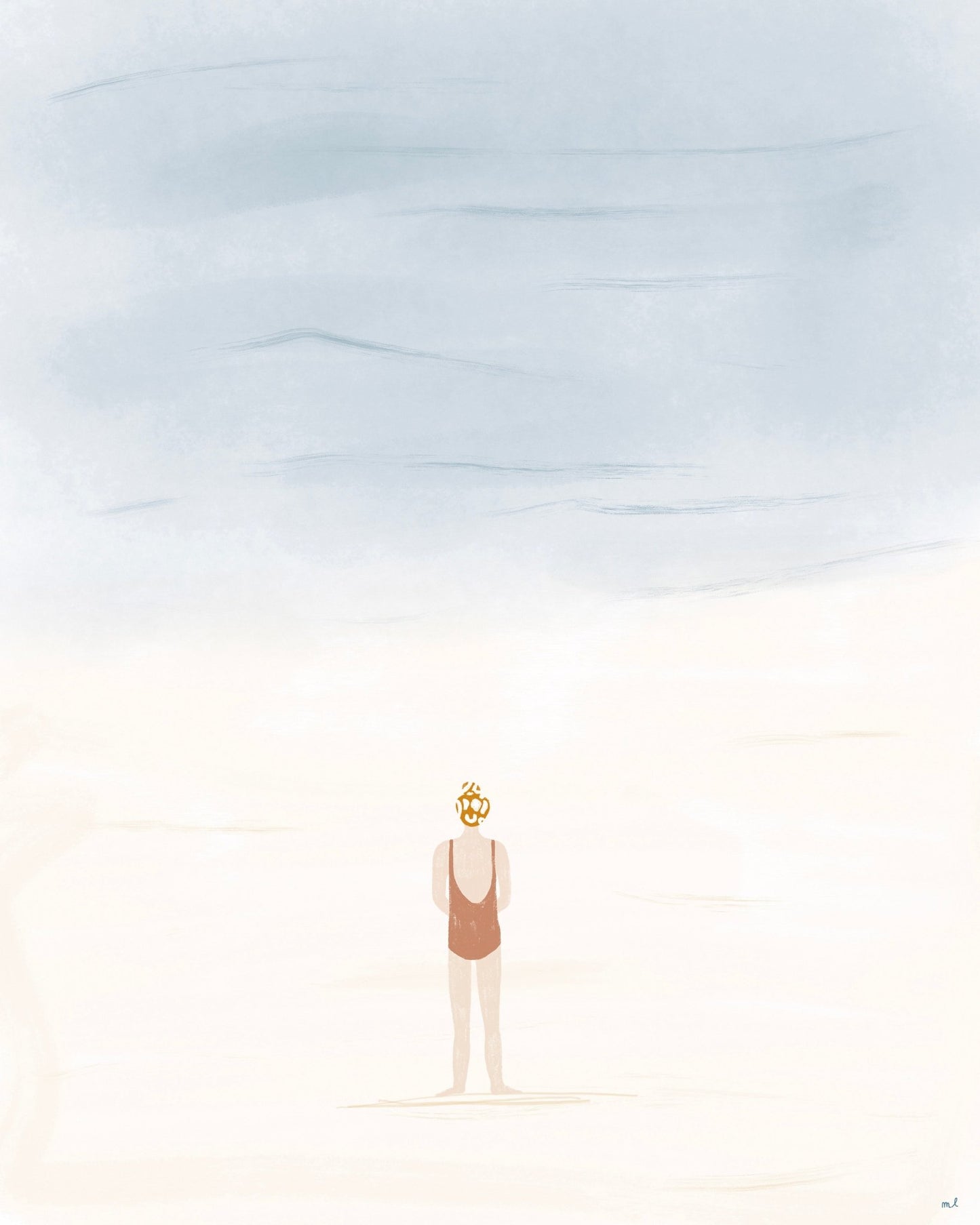 Solitary Beach Figure