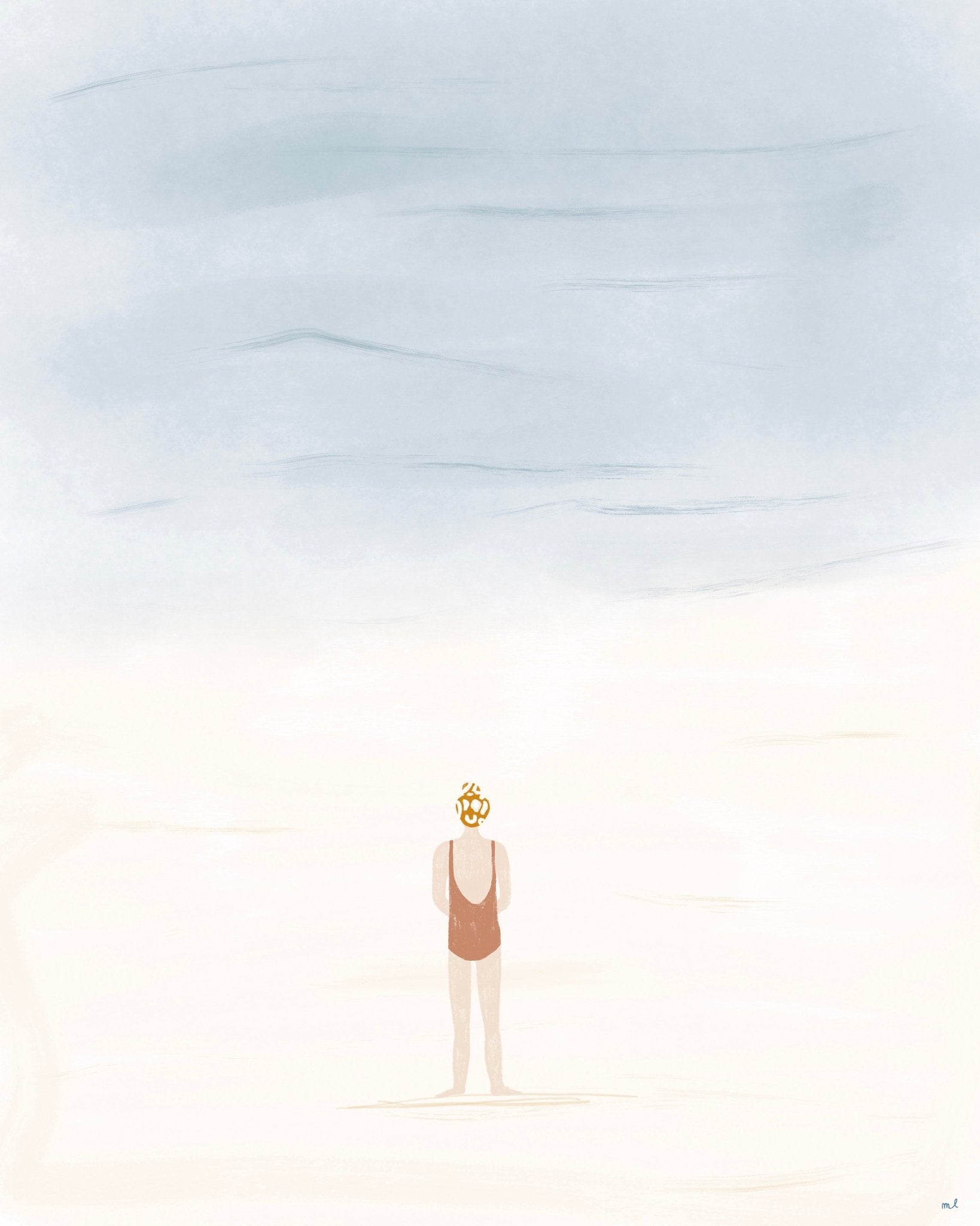 Solitary Beach Figure