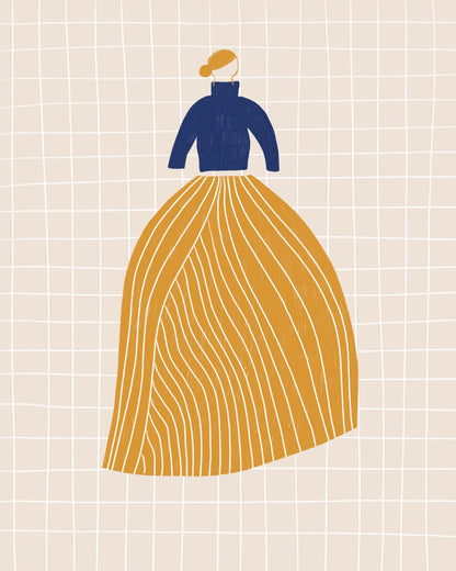 Mustard Skirt Figure