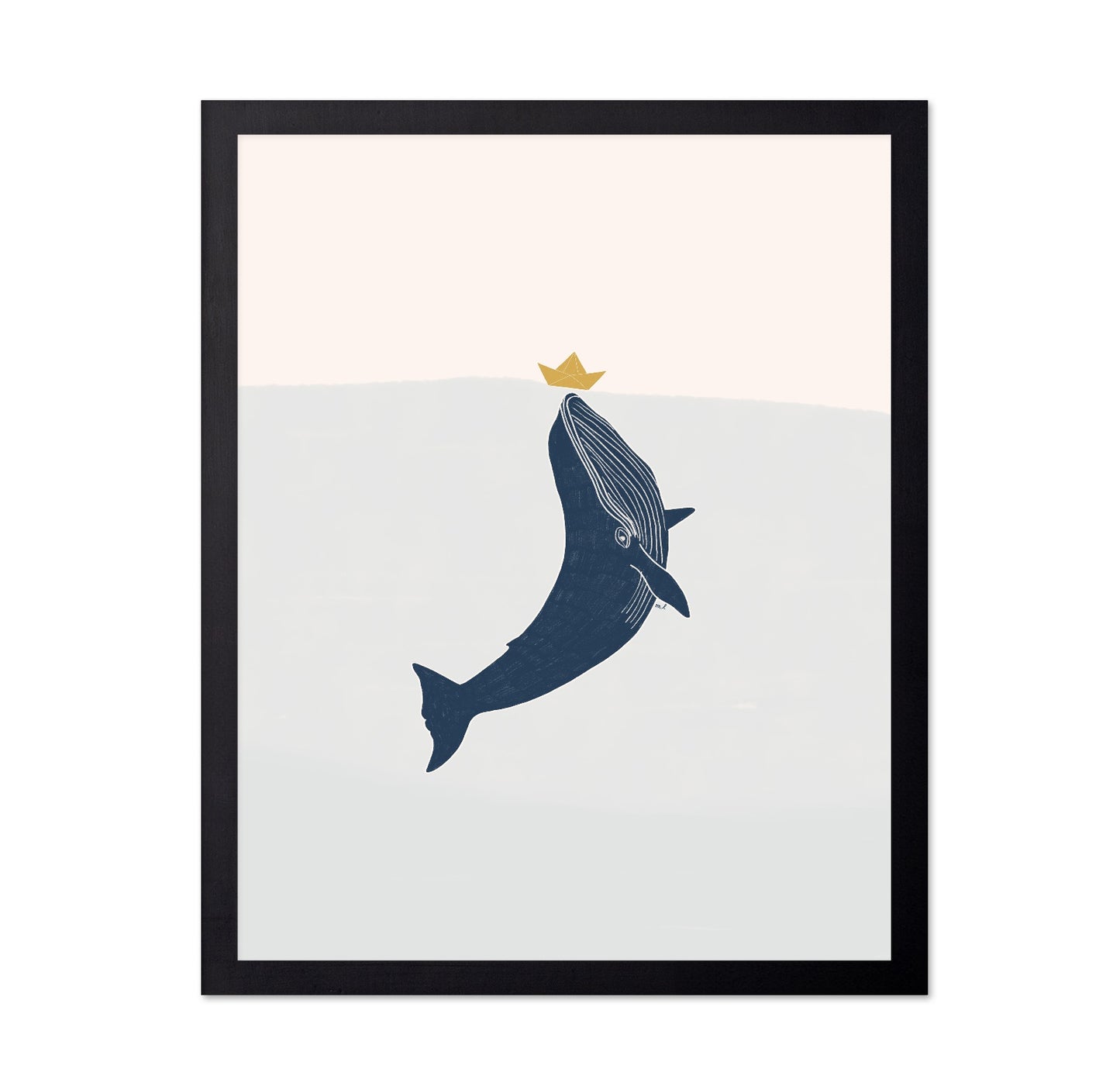 Whale With Paper Boat