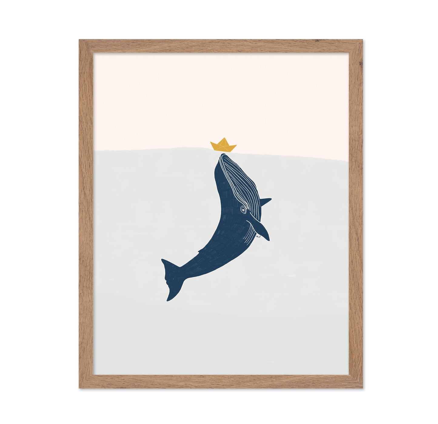 Whale With Paper Boat