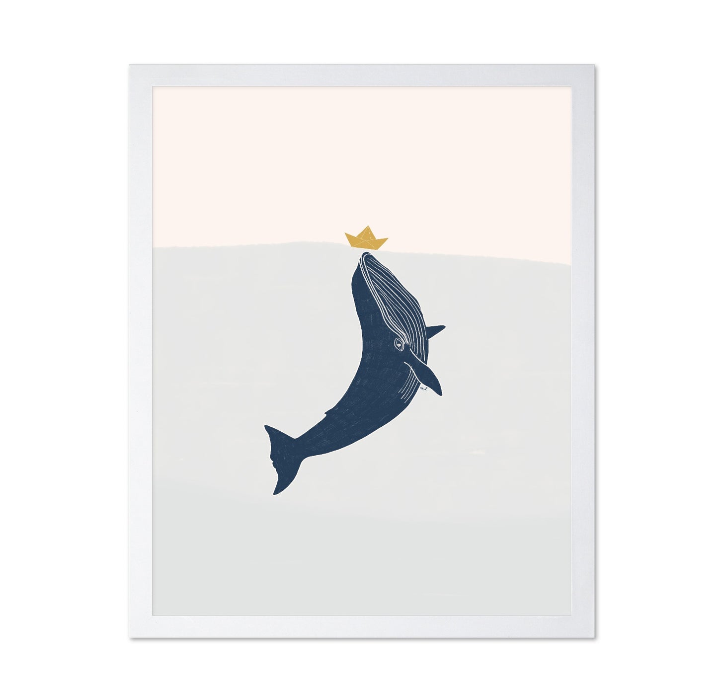 Whale With Paper Boat