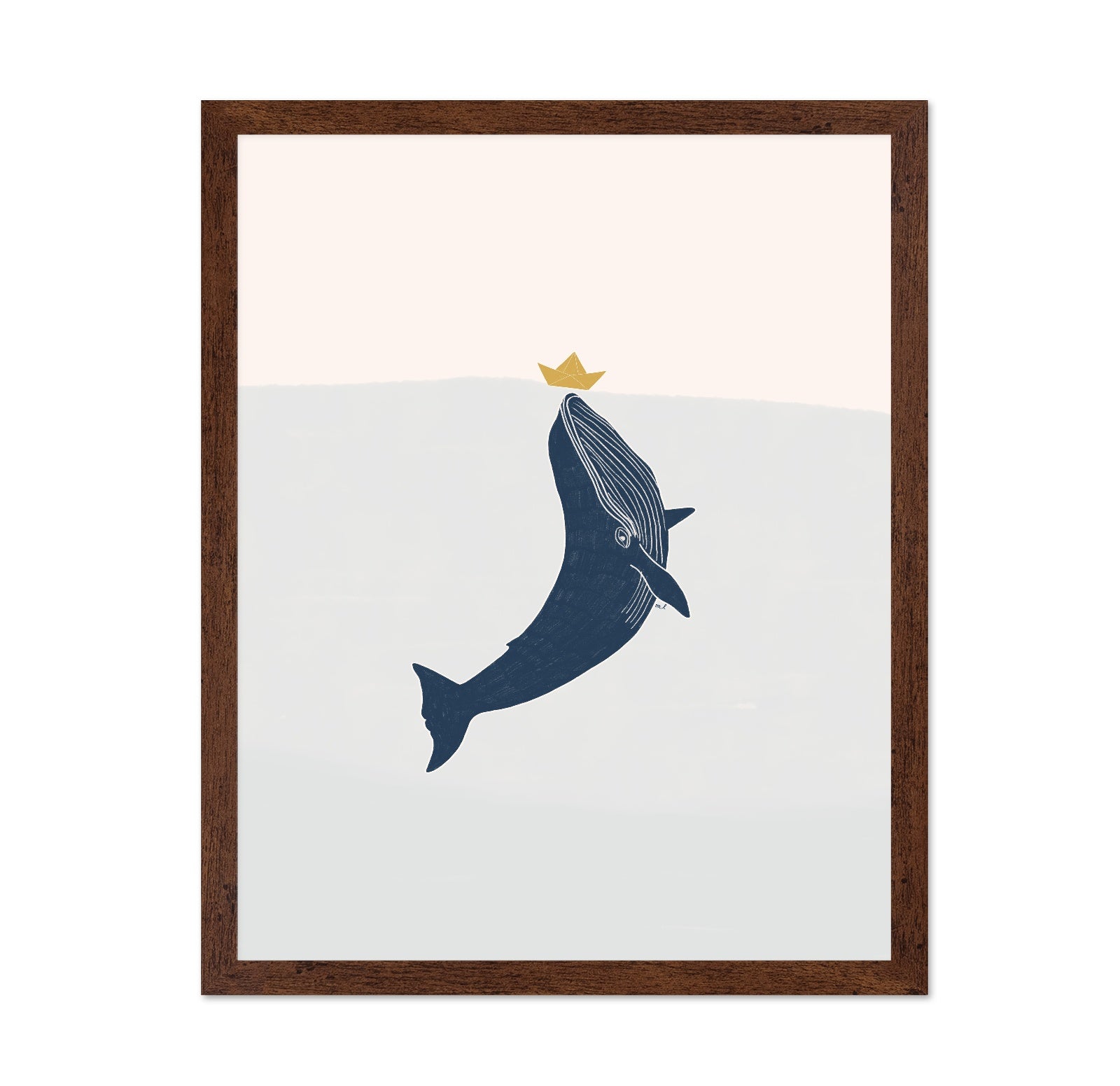 Whale With Paper Boat