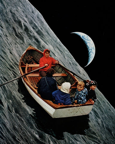 Boat On Moon Slope