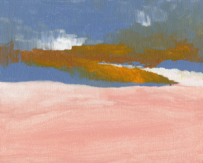 Blush Horizon Abstract No1