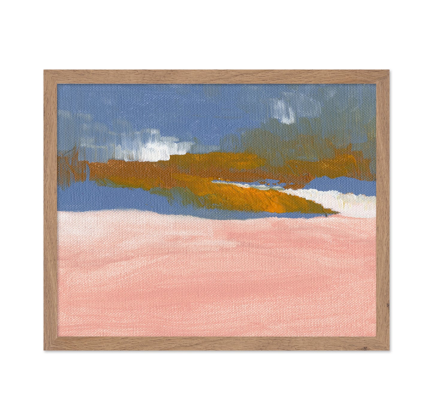 Blush Horizon Abstract No1