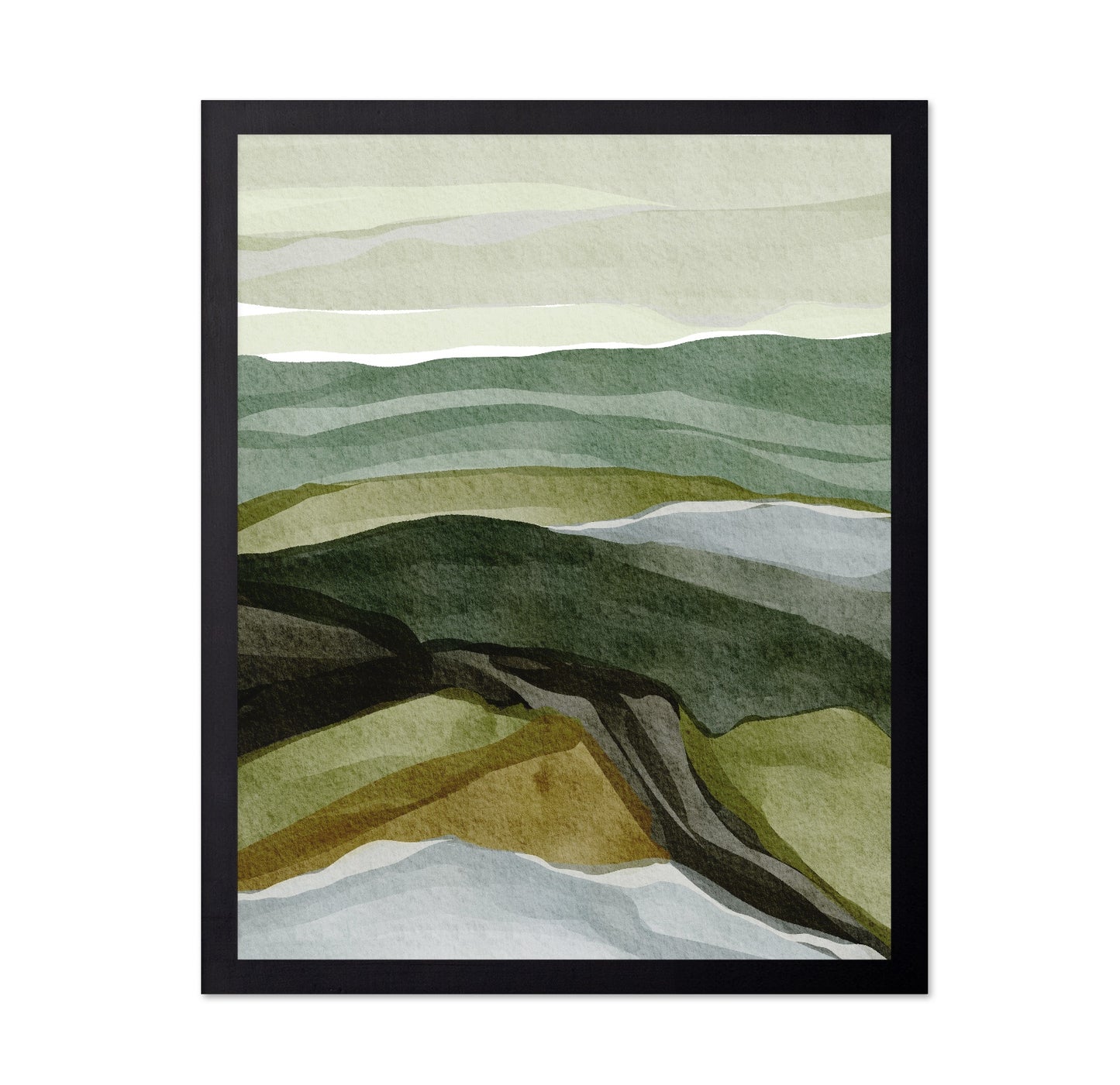 Layered Green Hills