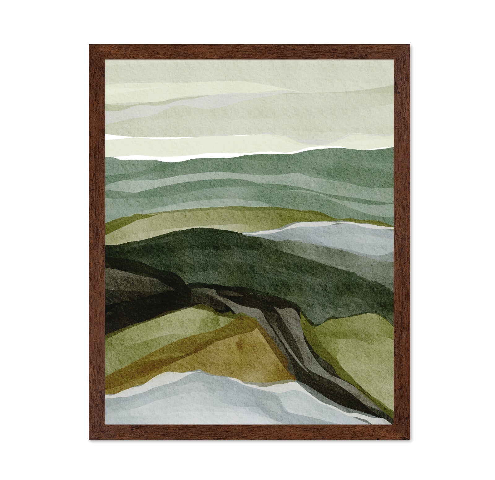 Layered Green Hills