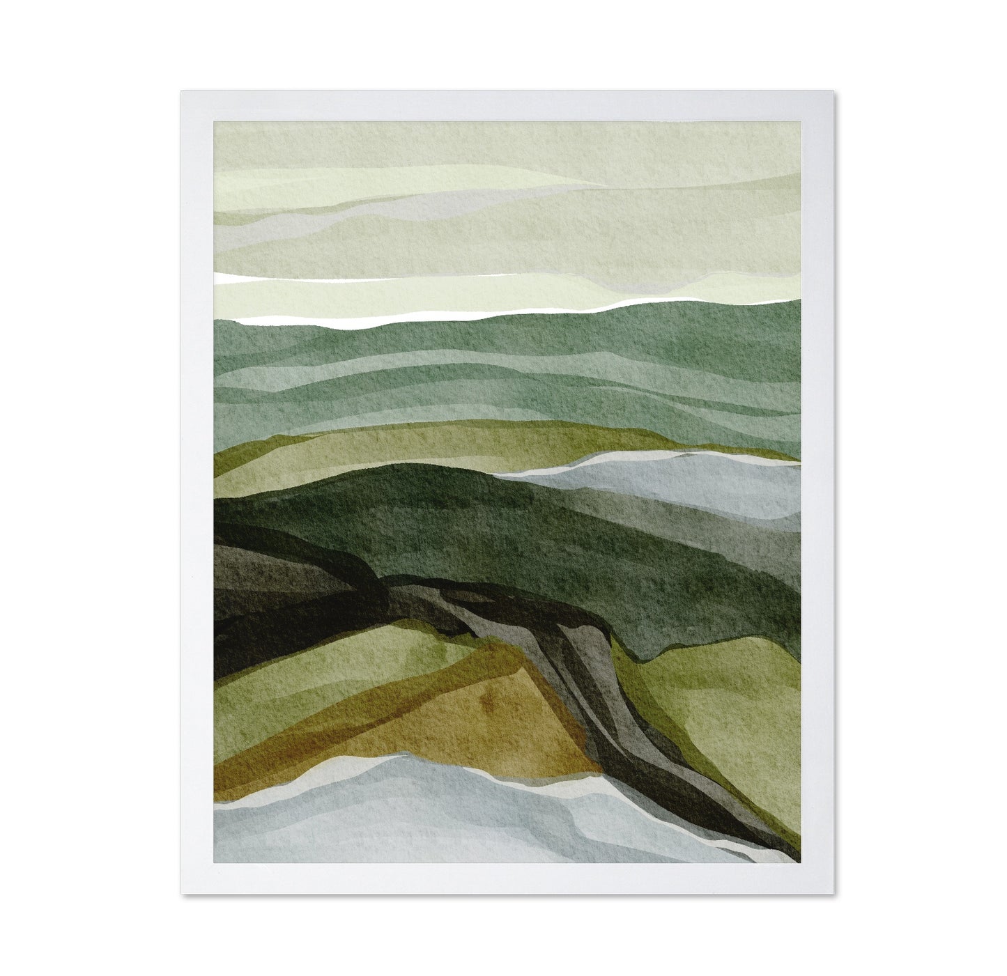 Layered Green Hills