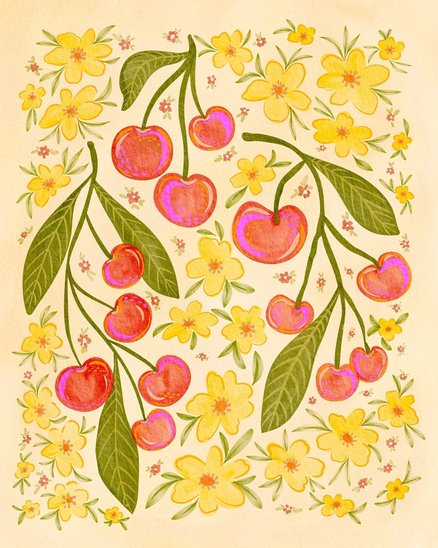 Cherry Floral Pattern