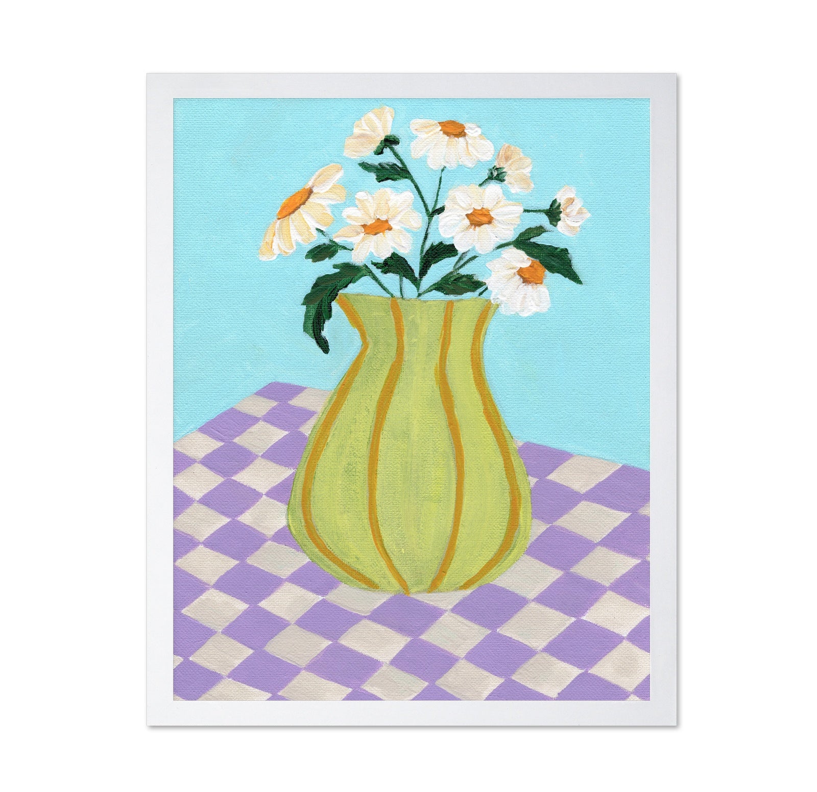 Daisy Vase Checkers