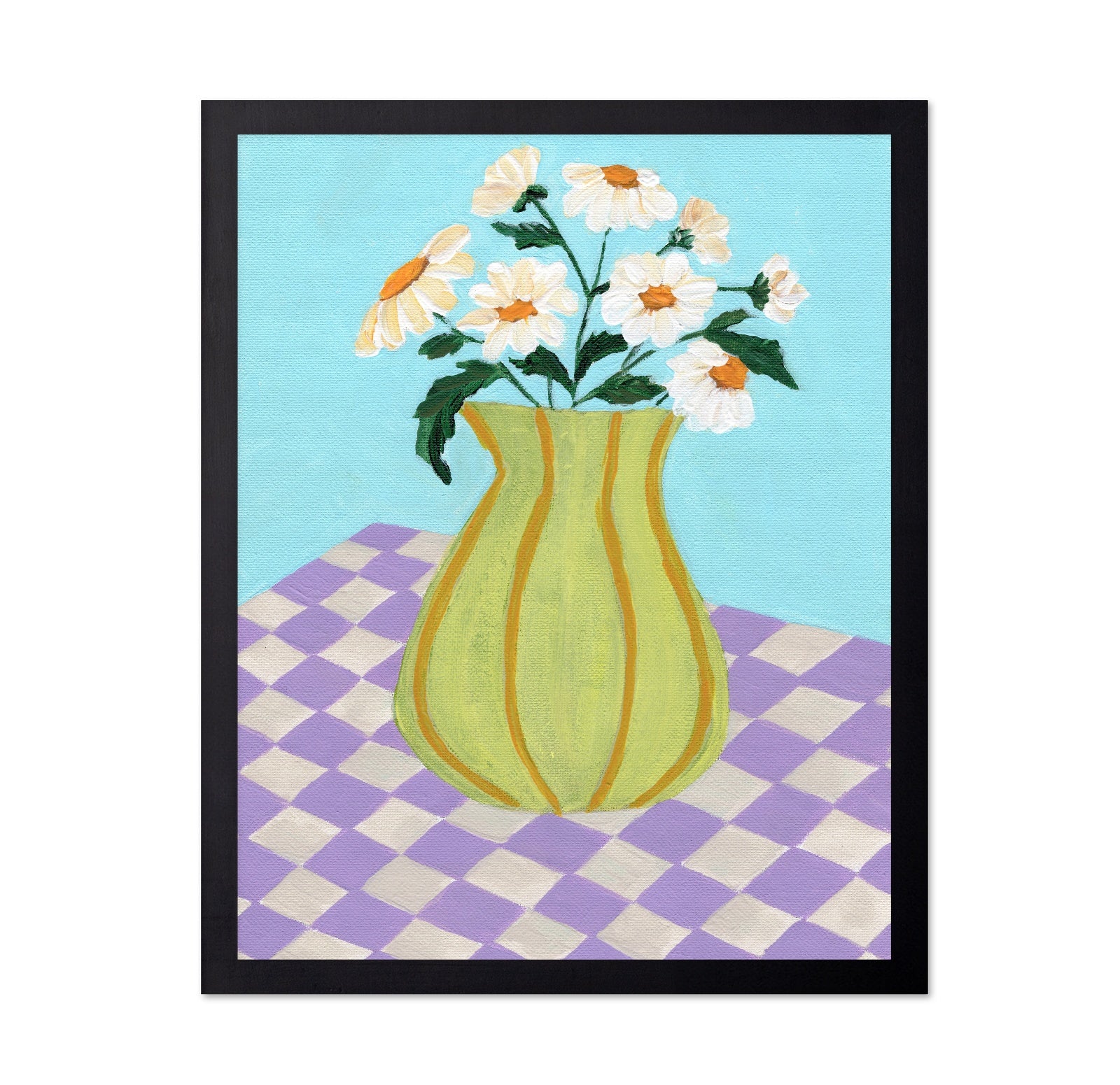 Daisy Vase Checkers