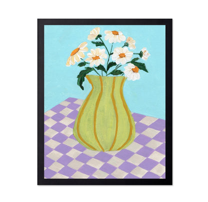 Daisy Vase Checkers