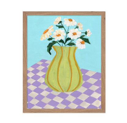 Daisy Vase Checkers