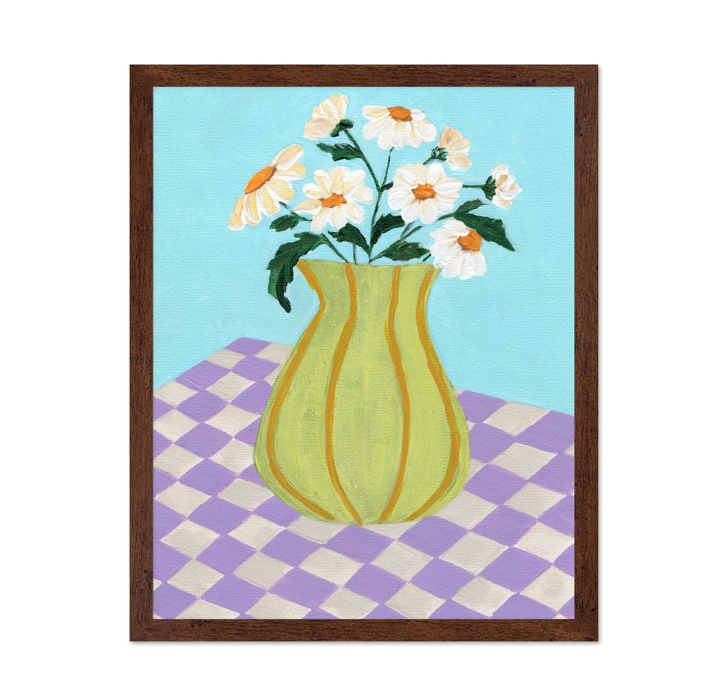 Daisy Vase Checkers