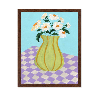 Daisy Vase Checkers