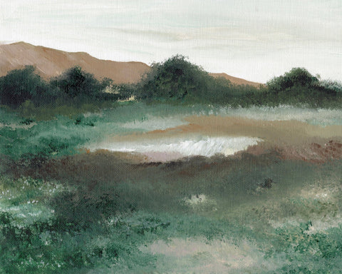 Misty Green Field