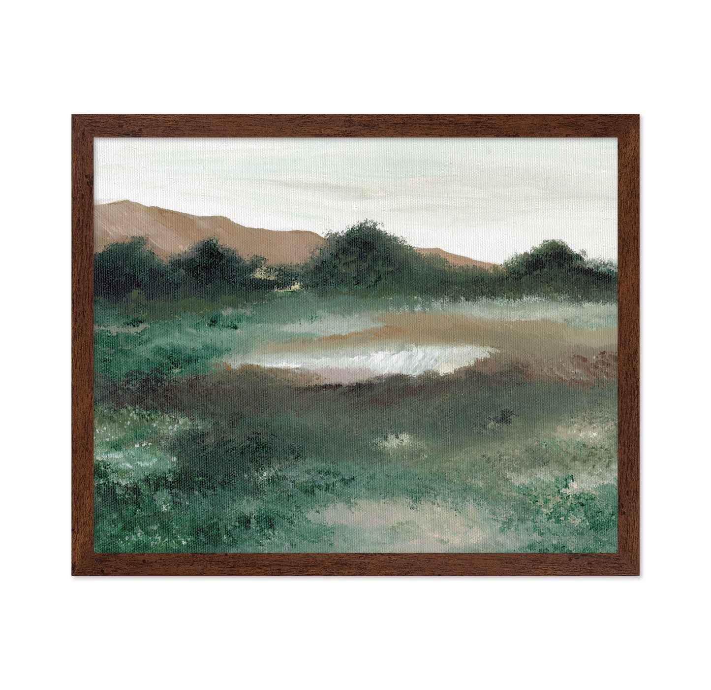 Misty Green Field