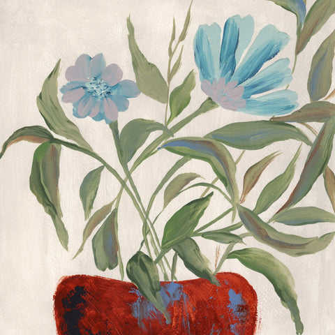 Blue Floral Vase No1