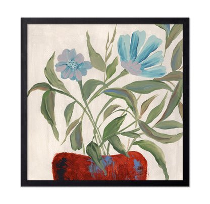 Blue Floral Vase No1