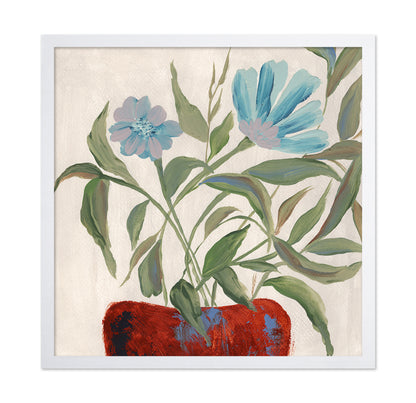 Blue Floral Vase No1