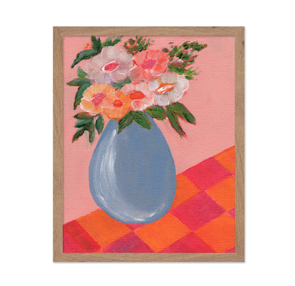 Pink Floral Vase No3