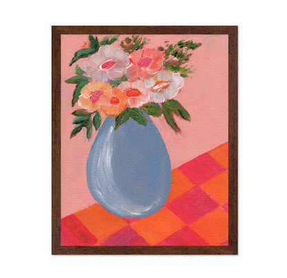 Pink Floral Vase No3