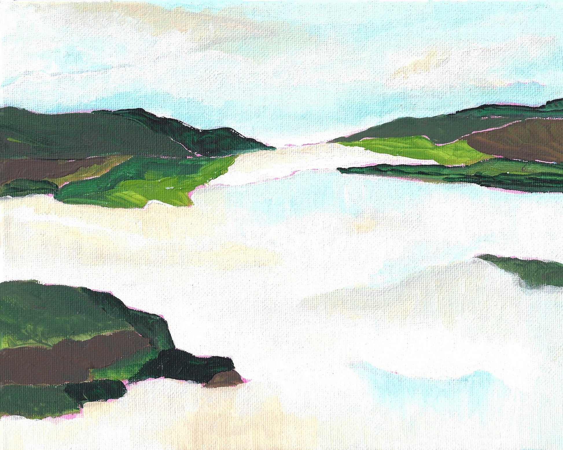 Serene Lake Horizon No1