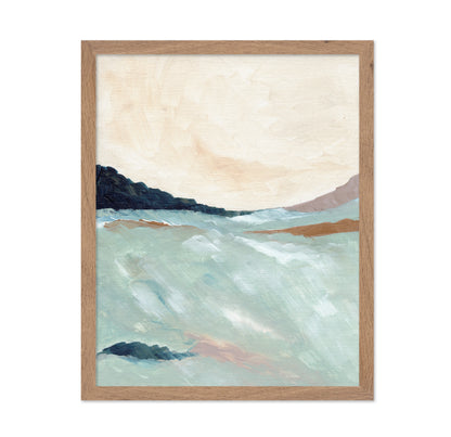 Misty Coastal Waves