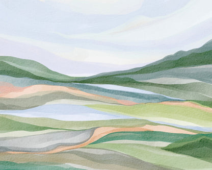 Pastel Highland View