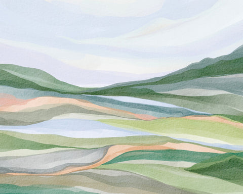 Pastel Highland View