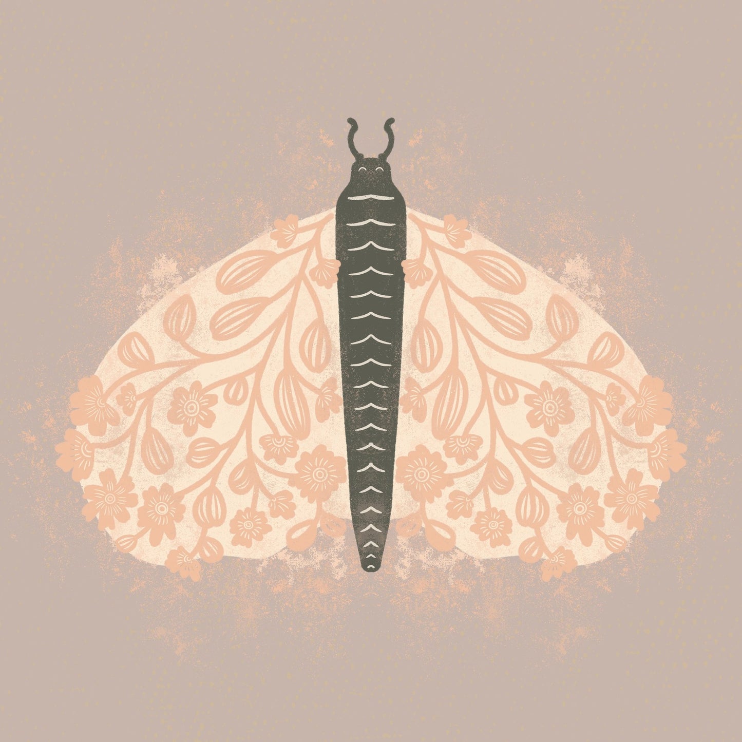 Floral Moth Design