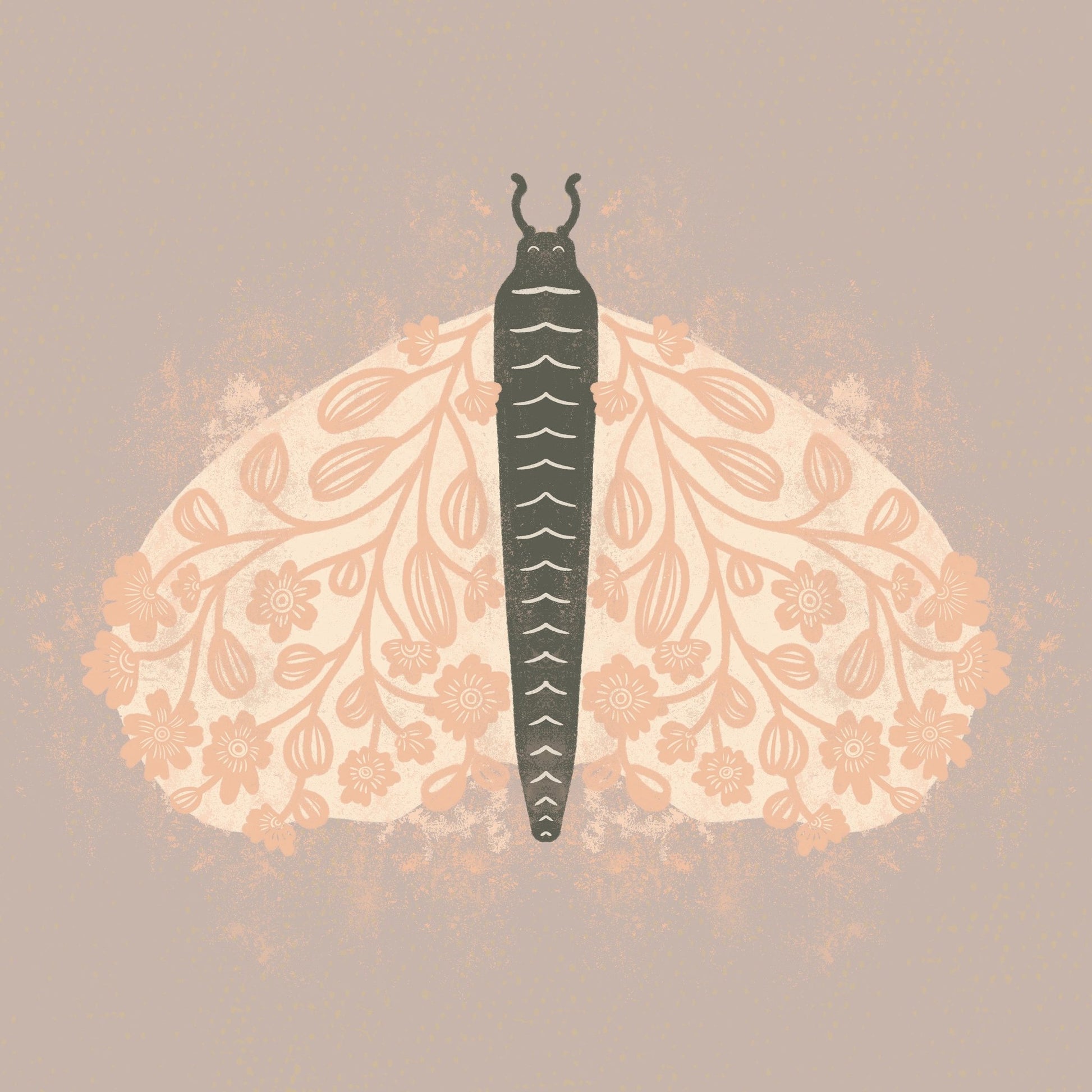 Floral Moth Design