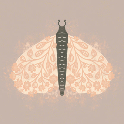 Floral Moth Design