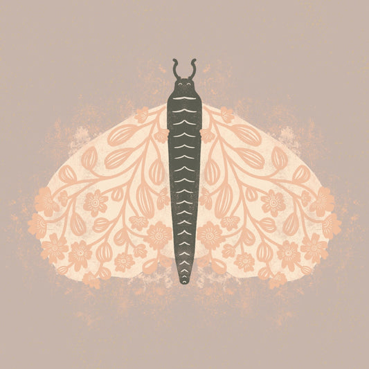 Floral Moth Design