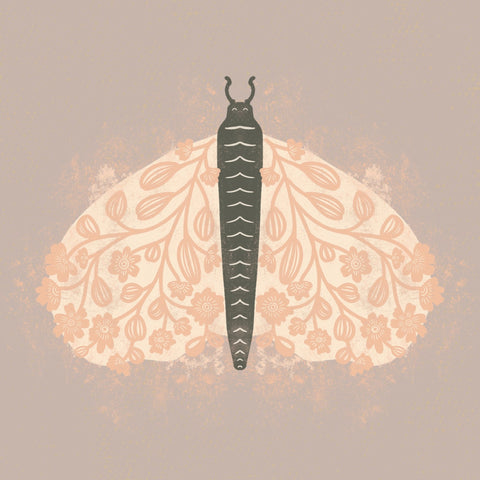 Floral Moth Design