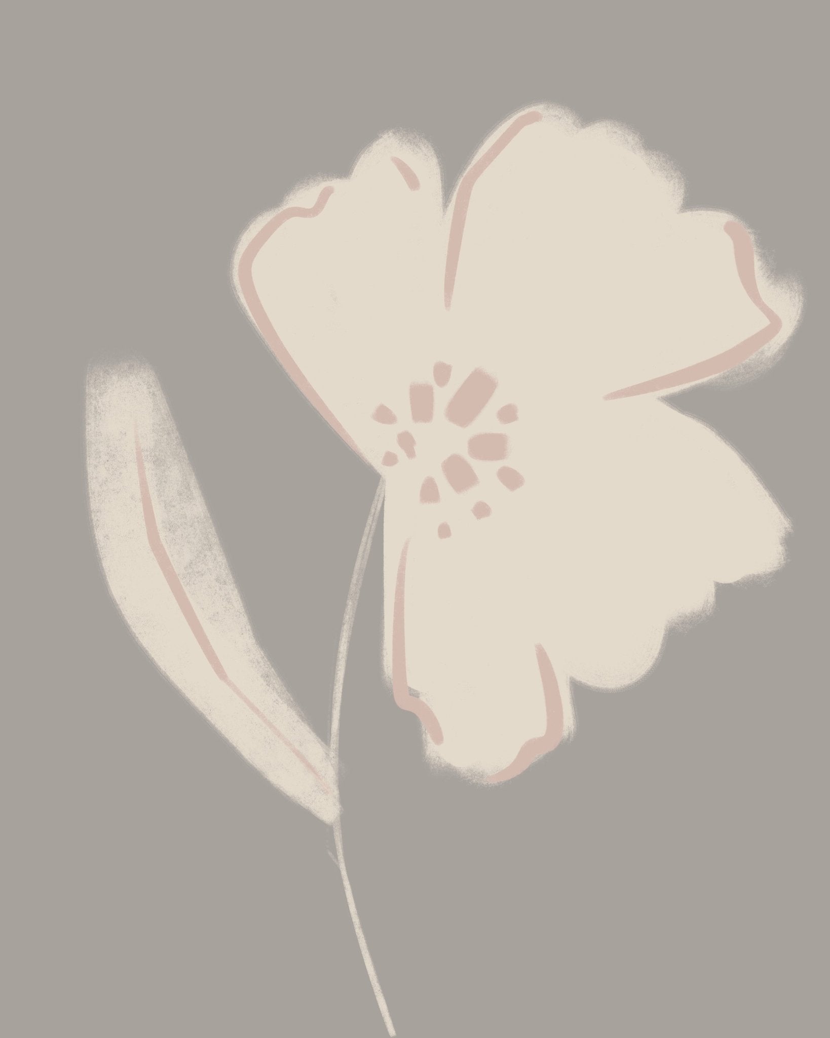 Soft Blossom Sketch