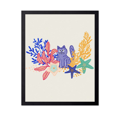 Playful Coral Cat