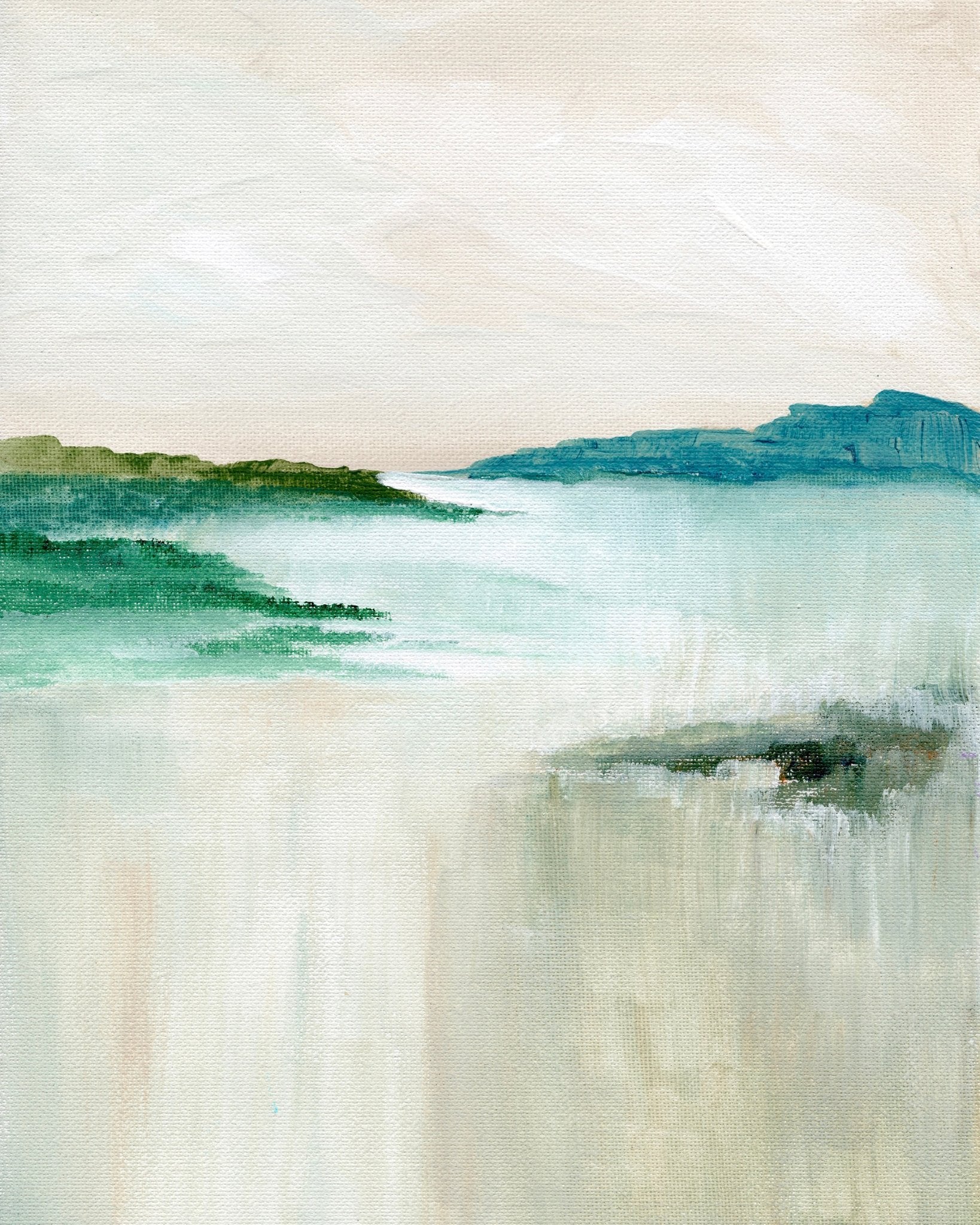 Misty Coastal Horizon